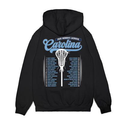 UNC - NCAA Womens Lacrosse - Team Roster Premium Hooded Sweatshirt-1