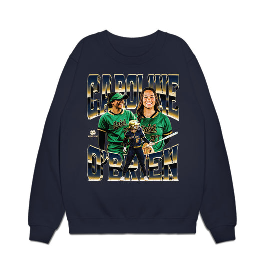 Notre Dame - NCAA Softball : Caroline OBrien - Collage Premium Crewneck Sweatshirt-0