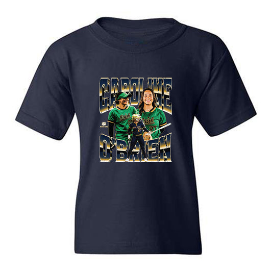 Notre Dame - NCAA Softball : Caroline OBrien - Collage Youth T-Shirt-0