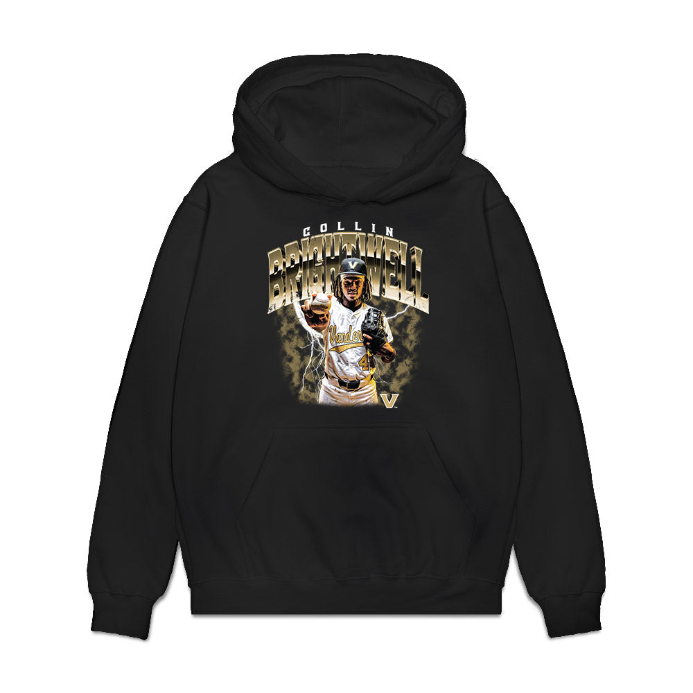 Vanderbilt - NCAA Baseball : Collin Brightwell - Collage Premium Hooded Sweatshirt-0
