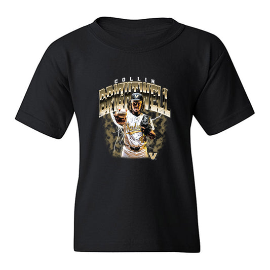 Vanderbilt - NCAA Baseball : Collin Brightwell - Collage Youth T-Shirt-0