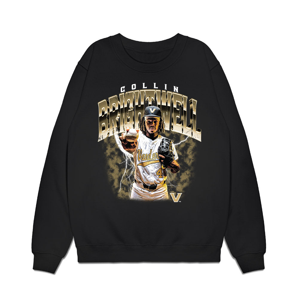 Vanderbilt - NCAA Baseball : Collin Brightwell - Collage Premium Crewneck Sweatshirt-0