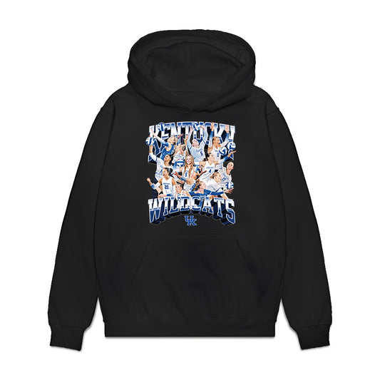 Kentucky - NCAA Women's Volleyball : Team Collage Premium Hooded Sweatshirt-0