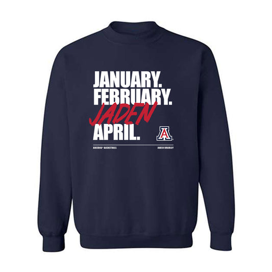 Arizona - NCAA Men's Basketball : Jaden Bradley - Jaden Madness Crewneck Sweatshirt-0