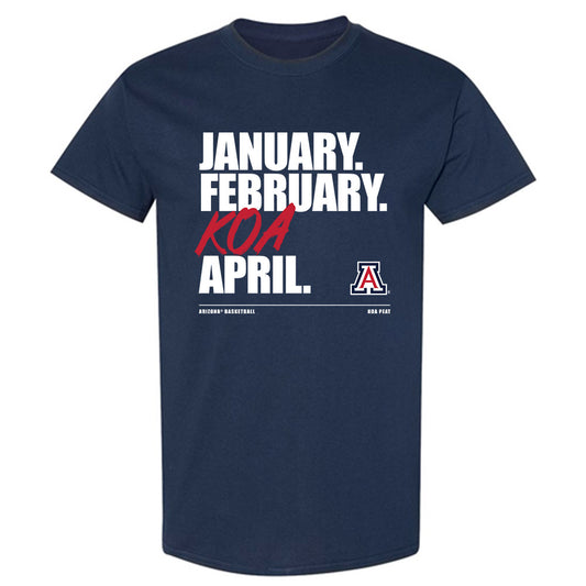 Arizona - NCAA Men's Basketball : Koa Peat - Koa Madness T-Shirt-0