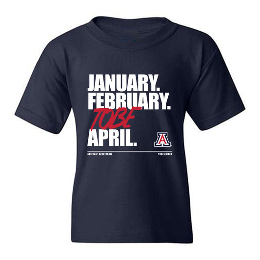 Arizona - NCAA Men's Basketball : Tobe Awaka - Tobe Madness Youth T-Shirt-0