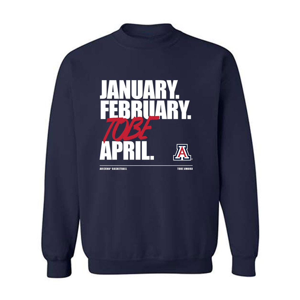 Arizona - NCAA Men's Basketball : Tobe Awaka - Tobe Madness Crewneck Sweatshirt-0