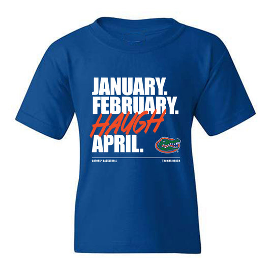 Florida - NCAA Men's Basketball : Thomas Haugh - Haugh Madness Youth T-Shirt-0
