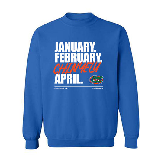 Florida - NCAA Men's Basketball : Rueben Chinyelu - Chinyelu Madness Crewneck Sweatshirt-0