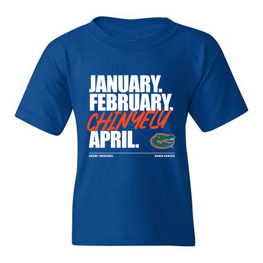 Florida - NCAA Men's Basketball : Rueben Chinyelu - Chinyelu Madness Youth T-Shirt-0