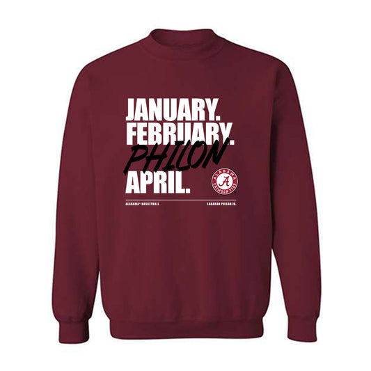 Alabama - NCAA Men's Basketball : Labaron Philon Jr. - Philon Madness Crewneck Sweatshirt-0