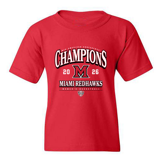 Miami of Ohio - NCAA Women's Basketball : MAC Champions Youth T-Shirt-0