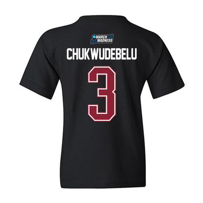 SCU - NCAA Men's Basketball : Francis Chukwudebelu - NCAA® March Madness® 2026 Youth T-Shirt-1