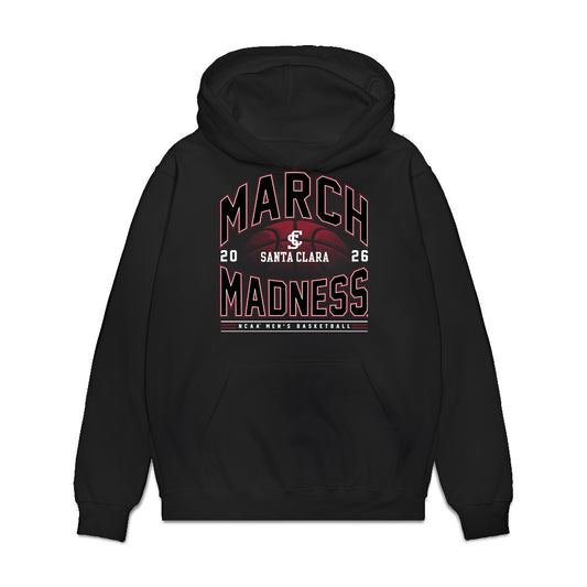 SCU - NCAA Men's Basketball : Noah Badibanga - NCAA® March Madness® 2026 Premium Hooded Sweatshirt-0