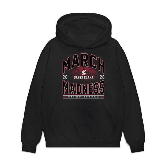SCU - NCAA Men's Basketball : Aleksandar Gavalyugov - NCAA® March Madness® 2026 Premium Hooded Sweatshirt-0
