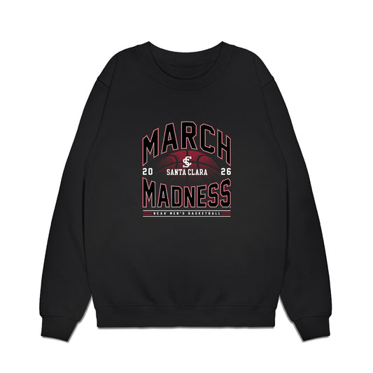 SCU - NCAA Men's Basketball : Bukky Oboye - NCAA® March Madness® 2026 Premium Crewneck Sweatshirt-0