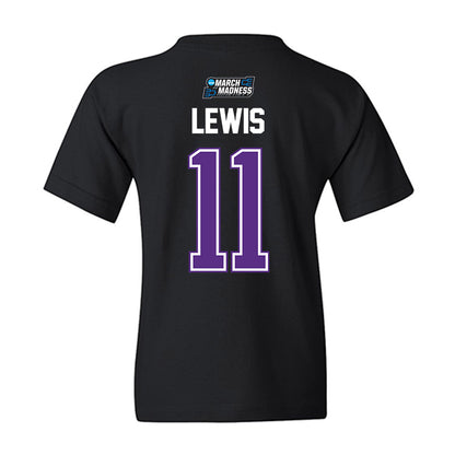Furman - NCAA Men's Basketball : Gunnar Lewis - NCAA® March Madness® 2026 Youth T-Shirt-1