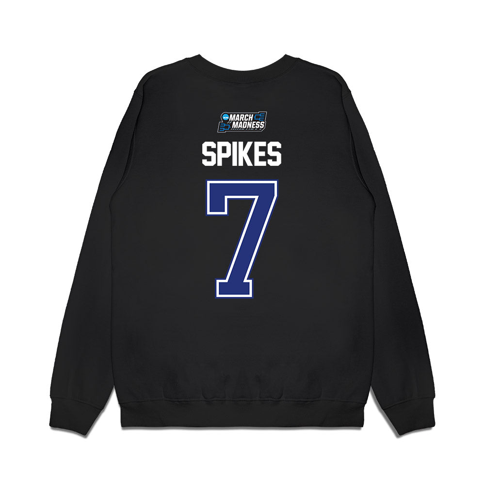 TN State - NCAA Men's Basketball : Jabrion Spikes - NCAA® March Madness® 2026 Premium Crewneck Sweatshirt-1