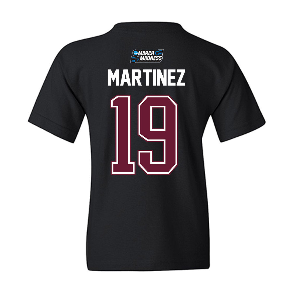 Texas A&M - NCAA Men's Basketball : Eemil Martinez - NCAA® March Madness® 2026 Youth T-Shirt-1