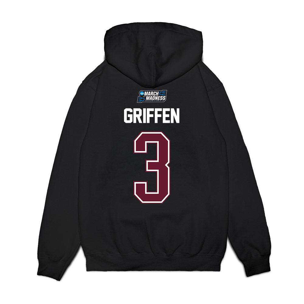 Texas A&M - NCAA Men's Basketball : Rylan Griffen - NCAA® March Madness® 2026 Premium Hooded Sweatshirt-1