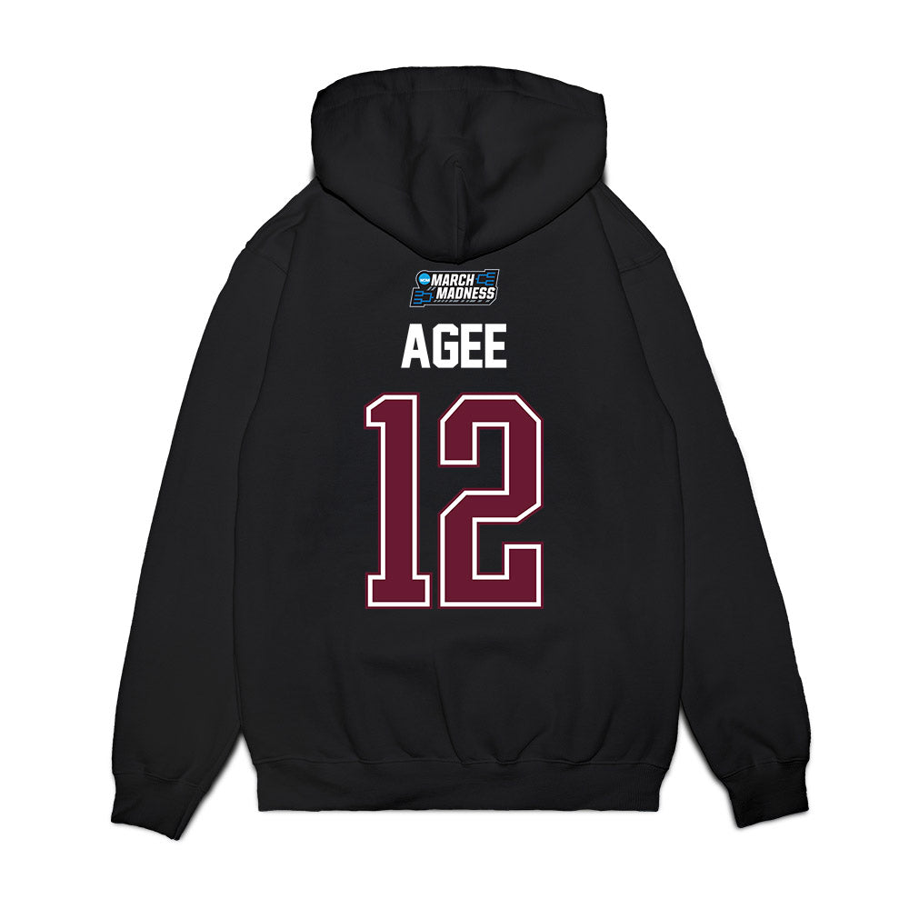 Texas A&M - NCAA Men's Basketball : Rashaun Agee - NCAA® March Madness® 2026 Premium Hooded Sweatshirt-1
