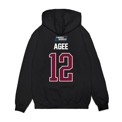 Texas A&M - NCAA Men's Basketball : Rashaun Agee - NCAA® March Madness® 2026 Premium Hooded Sweatshirt-1