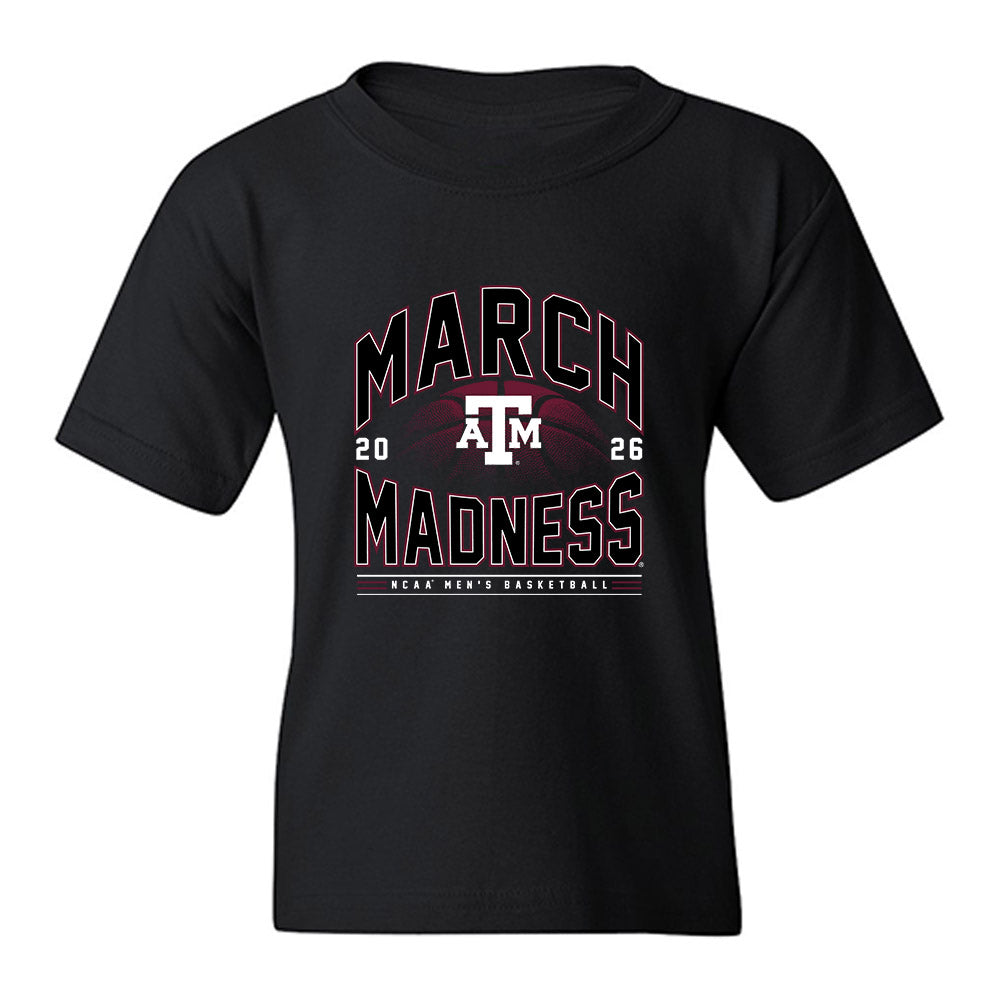 Texas A&M - NCAA Men's Basketball : Ali Dibba - NCAA® March Madness® 2026 Youth T-Shirt-0