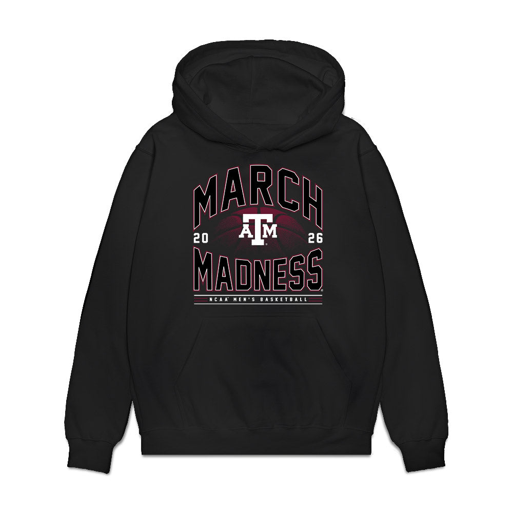 Texas A&M - NCAA Men's Basketball : Rashaun Agee - NCAA® March Madness® 2026 Premium Hooded Sweatshirt-0