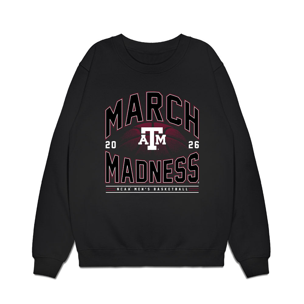 Texas A&M - NCAA Men's Basketball : Chris Mcdermott - NCAA® March Madness® 2026 Premium Crewneck Sweatshirt-0