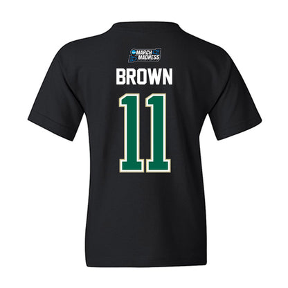 USF - NCAA Men's Basketball : CJ Brown - NCAA® March Madness® 2026 Youth T-Shirt-1