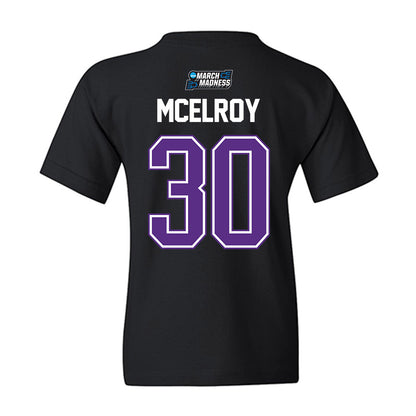 TCU - NCAA Men's Basketball : Drew McElroy - NCAA® March Madness® 2026 Youth T-Shirt-1