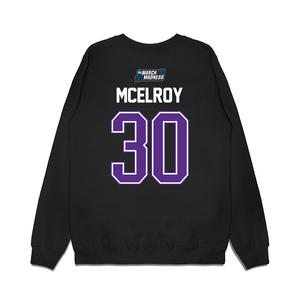 TCU - NCAA Men's Basketball : Drew McElroy - NCAA® March Madness® 2026 Premium Crewneck Sweatshirt-1