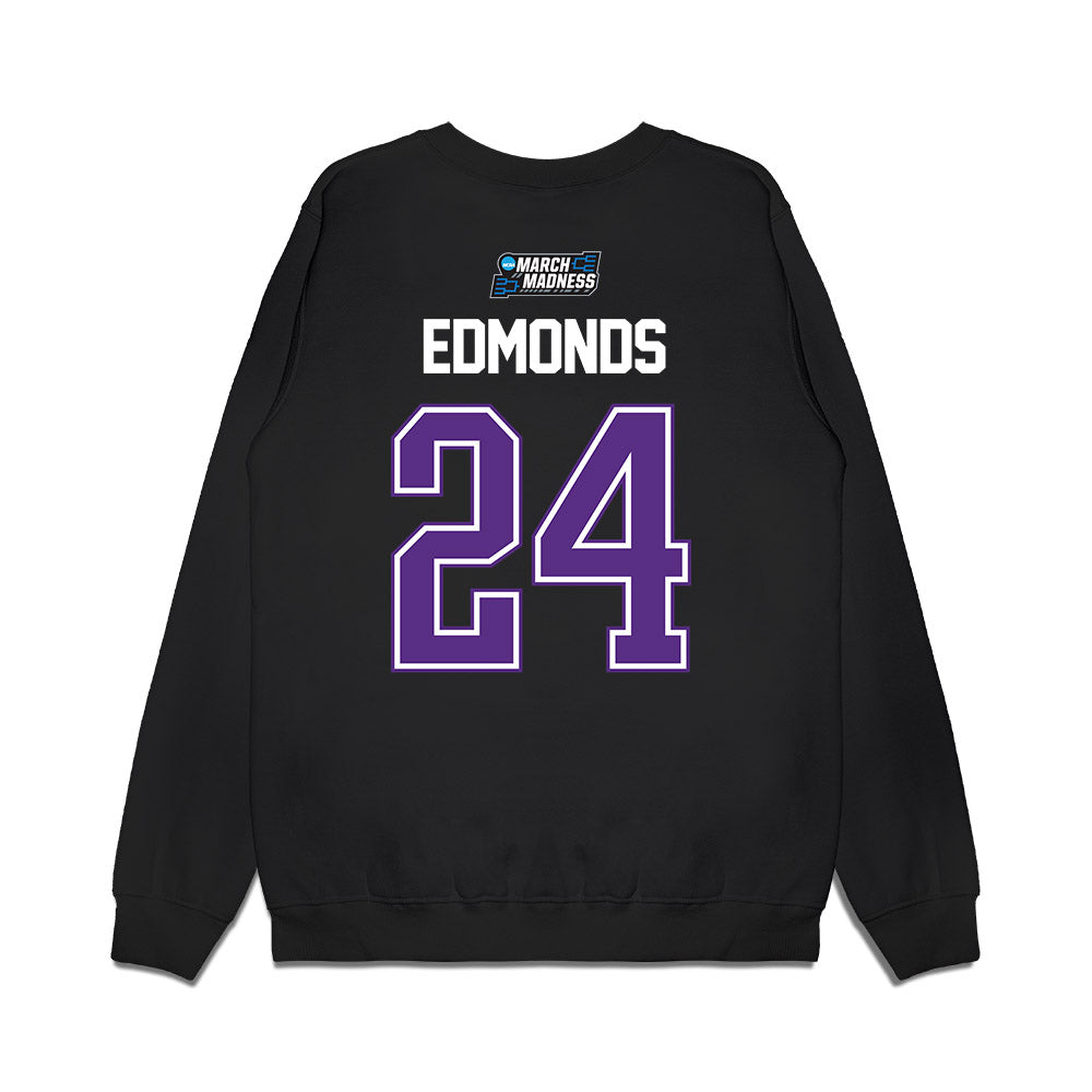 TCU - NCAA Men's Basketball : Xavier Edmonds - NCAA® March Madness® 2026 Premium Crewneck Sweatshirt-1