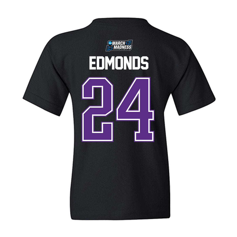 TCU - NCAA Men's Basketball : Xavier Edmonds - NCAA® March Madness® 2026 Youth T-Shirt-1