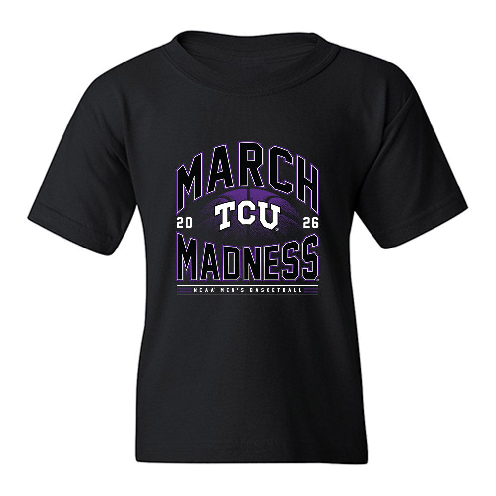 TCU - NCAA Men's Basketball : Xavier Edmonds - NCAA® March Madness® 2026 Youth T-Shirt-0