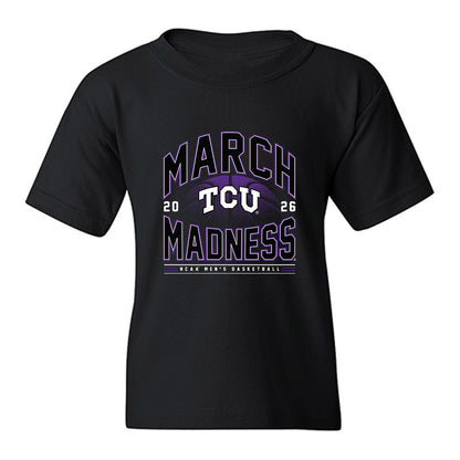 TCU - NCAA Men's Basketball : Xavier Edmonds - NCAA® March Madness® 2026 Youth T-Shirt-0