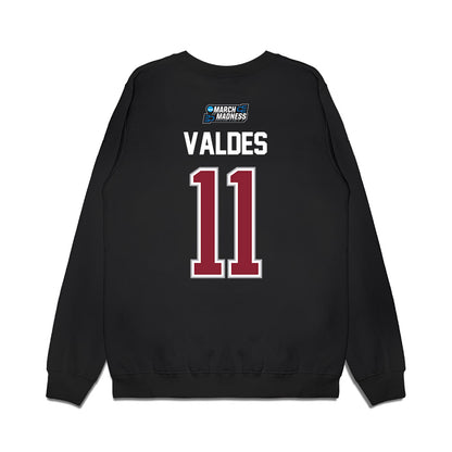 Troy - NCAA Men's Basketball : Victor Valdes - NCAA® March Madness® 2026 Premium Crewneck Sweatshirt-1