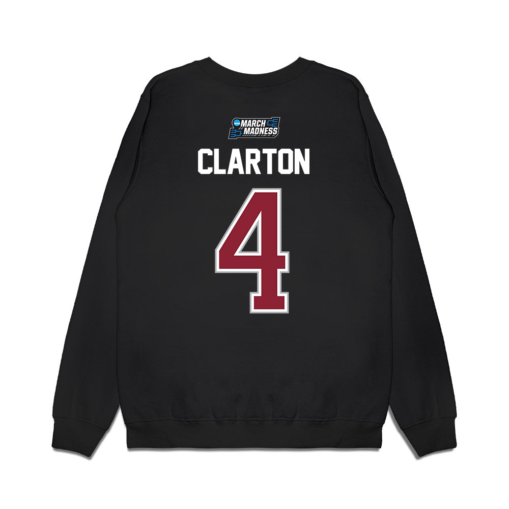 Troy - NCAA Men's Basketball : Emmanuel Clarton - NCAA® March Madness® 2026 Premium Crewneck Sweatshirt-1