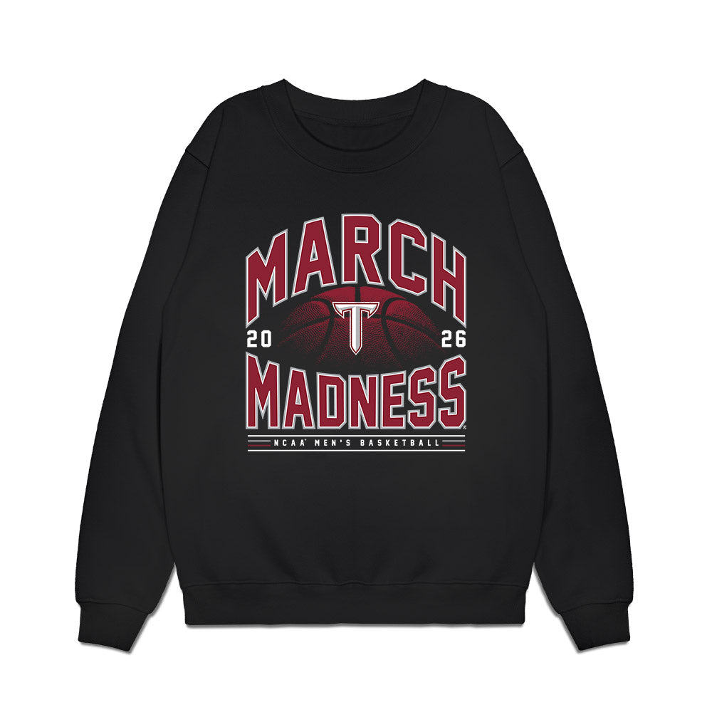 Troy - NCAA Men's Basketball : Emmanuel Clarton - NCAA® March Madness® 2026 Premium Crewneck Sweatshirt-0
