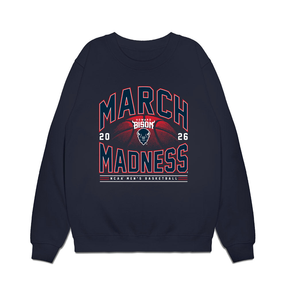 Howard - NCAA Men's Basketball : Brannon Powell - NCAA® March Madness® 2026 Premium Crewneck Sweatshirt-0