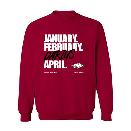 Arkansas - NCAA Men's Basketball : Darius Acuff Jr. - Acuff Madness Crewneck Sweatshirt-0