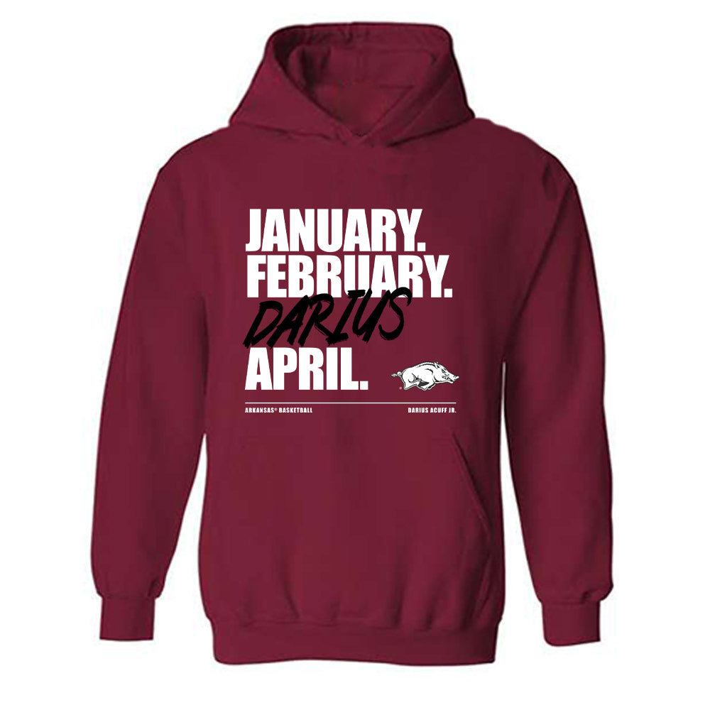 Arkansas - NCAA Men's Basketball : Darius Acuff Jr. - Acuff Madness Hooded Sweatshirt-0