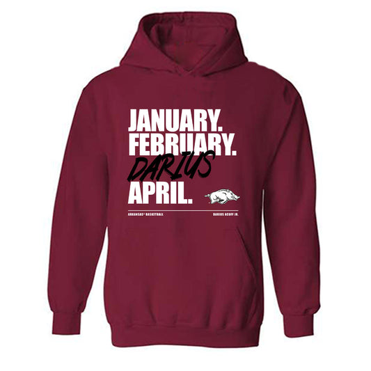 Arkansas - NCAA Men's Basketball : Darius Acuff Jr. - Acuff Madness Hooded Sweatshirt-0
