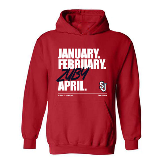 St. Johns - NCAA Men's Basketball : Zuby Ejiofor - Zuby Madness Hooded Sweatshirt-0