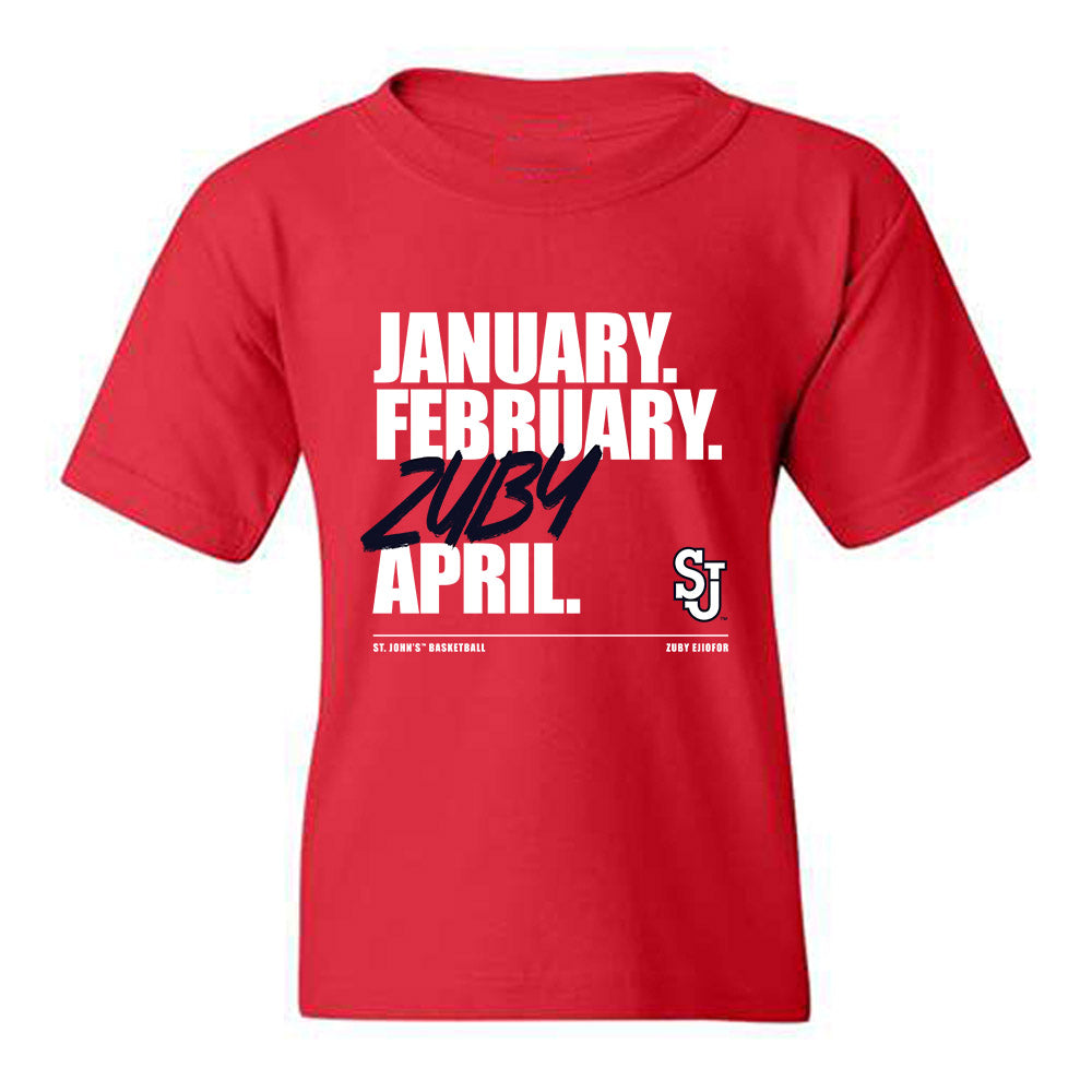 St. Johns - NCAA Men's Basketball : Zuby Ejiofor - Zuby Madness Youth T-Shirt-0
