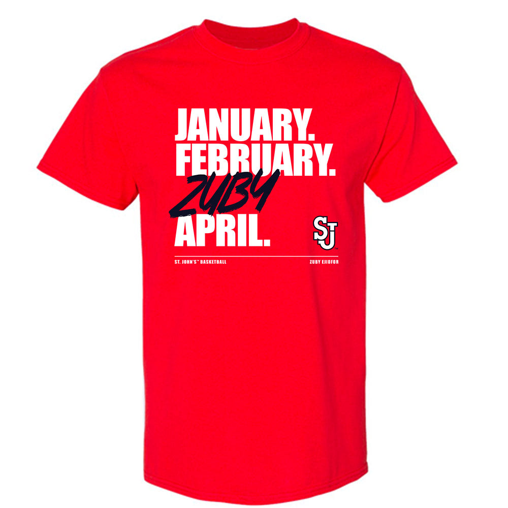 St. Johns - NCAA Men's Basketball : Zuby Ejiofor - Zuby Madness T-Shirt-0