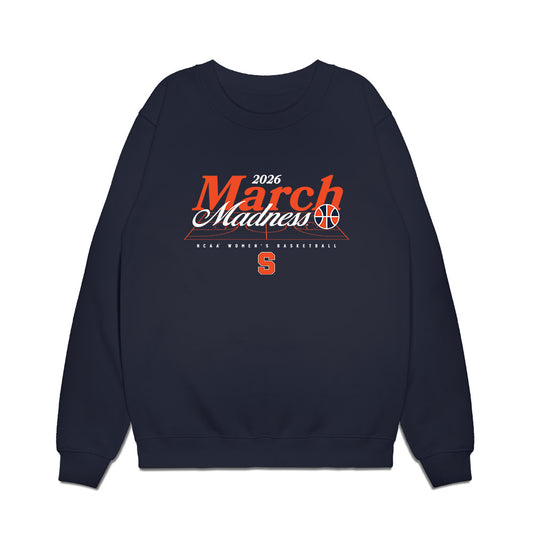Syracuse - NCAA Women's Basketball : Olivia Schmitt - NCAA® March Madness® 2026 Premium Crewneck Sweatshirt-0