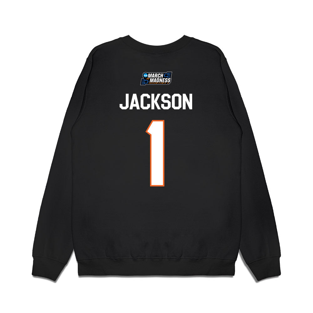 Clemson - NCAA Women's Basketball : Amaia Jackson - NCAA® March Madness® 2026 Premium Crewneck Sweatshirt-1