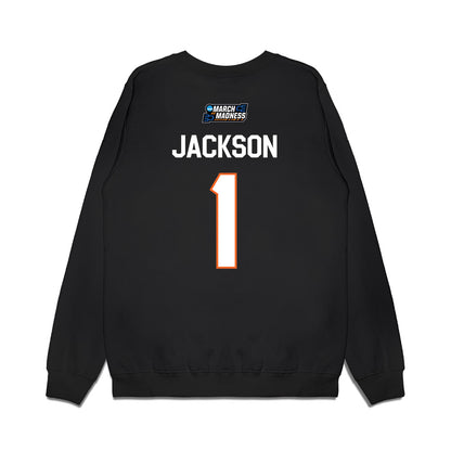 Clemson - NCAA Women's Basketball : Amaia Jackson - NCAA® March Madness® 2026 Premium Crewneck Sweatshirt-1