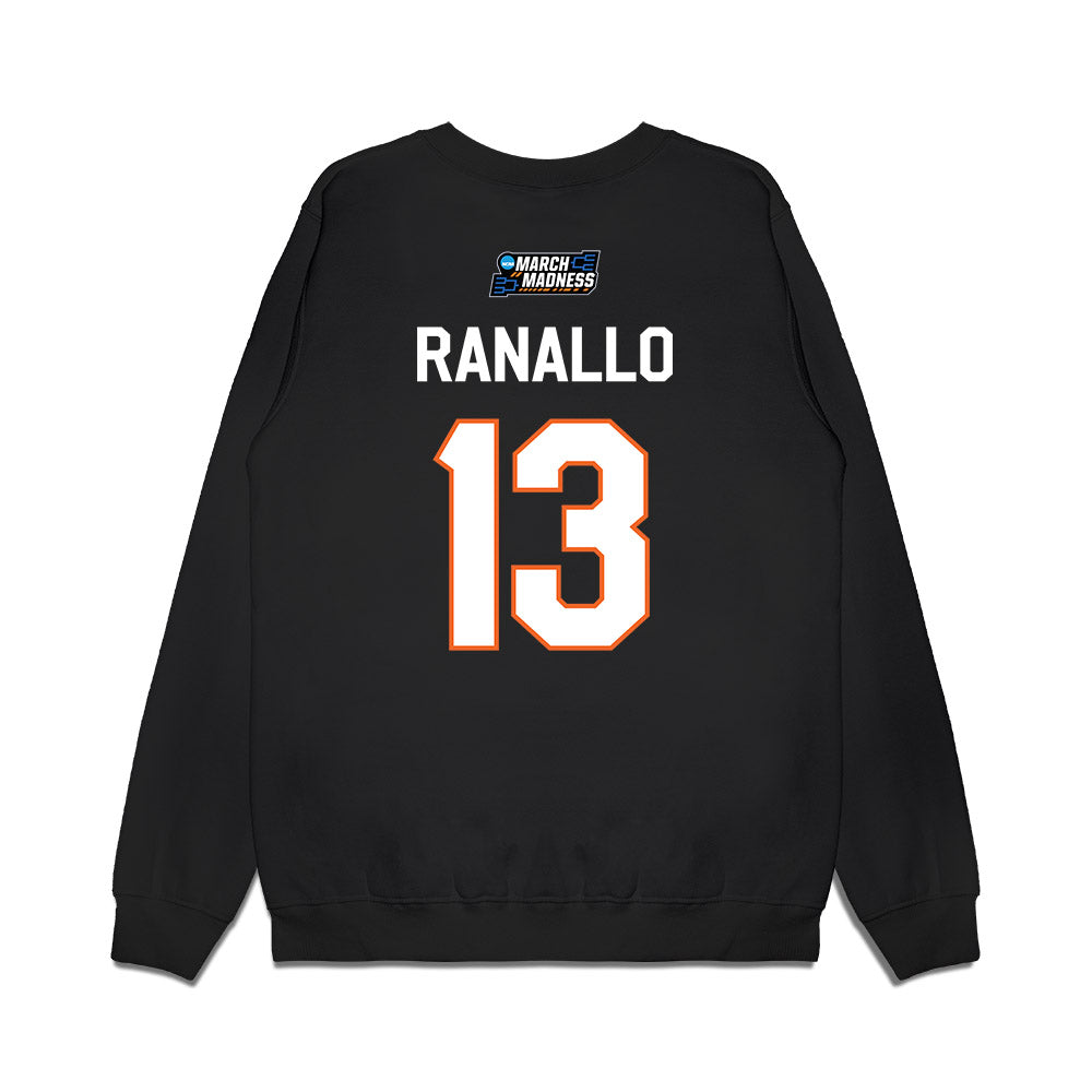 Clemson - NCAA Women's Basketball : Bella Ranallo - NCAA® March Madness® 2026 Premium Crewneck Sweatshirt-1